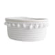 thumbnail image 4 of Preciosa Cesta De Almacenamiento Suave Tejido De Hilo De Algodón Bola De Lana Decoración De Mesa Bola De Felpa Blanca, 4 of 5