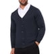 thumbnail image 4 of INSPIRE CHIC Suéteres de Punto con Botones y Bolsillos para Hombre de Cuello en V y Manga Larga Talla L Azul Marino, 4 of 5