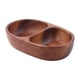 thumbnail image 3 of Cuenco Artesanal Doble Compartimento Madera Nogal, 3 of 3