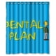 thumbnail image 1 of Cortina de ducha con diseño de dibujos animados de Dental Plan, juego de cortina de baño con ganchos, tamaño 60 x 72 pulgadas, 1 of 3