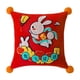 thumbnail image 1 of Funda De Almohada De Conejo De Año Nuevo Chino Para El Estilo De Decoración Del Festival De Primavera A, 1 of 3