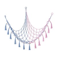 Bothyi - Red De Juguetes De Peluche Adornos Organizador Exhibición Home Corner Animal De Peluche Hamaca Azul