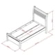 thumbnail image 4 of Cama 1 Plaza Con Respaldo Aladin Blanco, 4 of 5