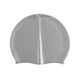 thumbnail image 1 of Gorro De Natación De Color Puro, Gorro De Natación De Silicona Para Deportes Acuáticos, Navegación, Pelo Largo, Gris, 1 of 5