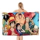 thumbnail image 1 of One Piece Toalla de playa de secado rápido con diseño temático, regalo para mujeres y niñas, ideal para cumpleaños, fans, amantes de la música, uso en la playa o al aire libre, 78 × 150 cm, 1 of 6