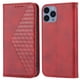 thumbnail image 1 of Funda Flip FOXDOCK para iPhone 12 Pro , Estilo Billetera con Diseño Rombo, Correa de Mano y Soporte, Uso Diario, 1 of 5