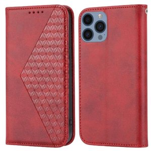 Funda Flip Foxdock Para Iphone 12 Pro , Estilo Billetera Con Diseño Rombo, Correa De Mano Y Soporte, Uso Diario