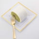 thumbnail image 3 of Platos De Postre De Plástico Dorado 200 Unidades Con Tenedores 15 Cm Más De 6 Años, 3 of 9