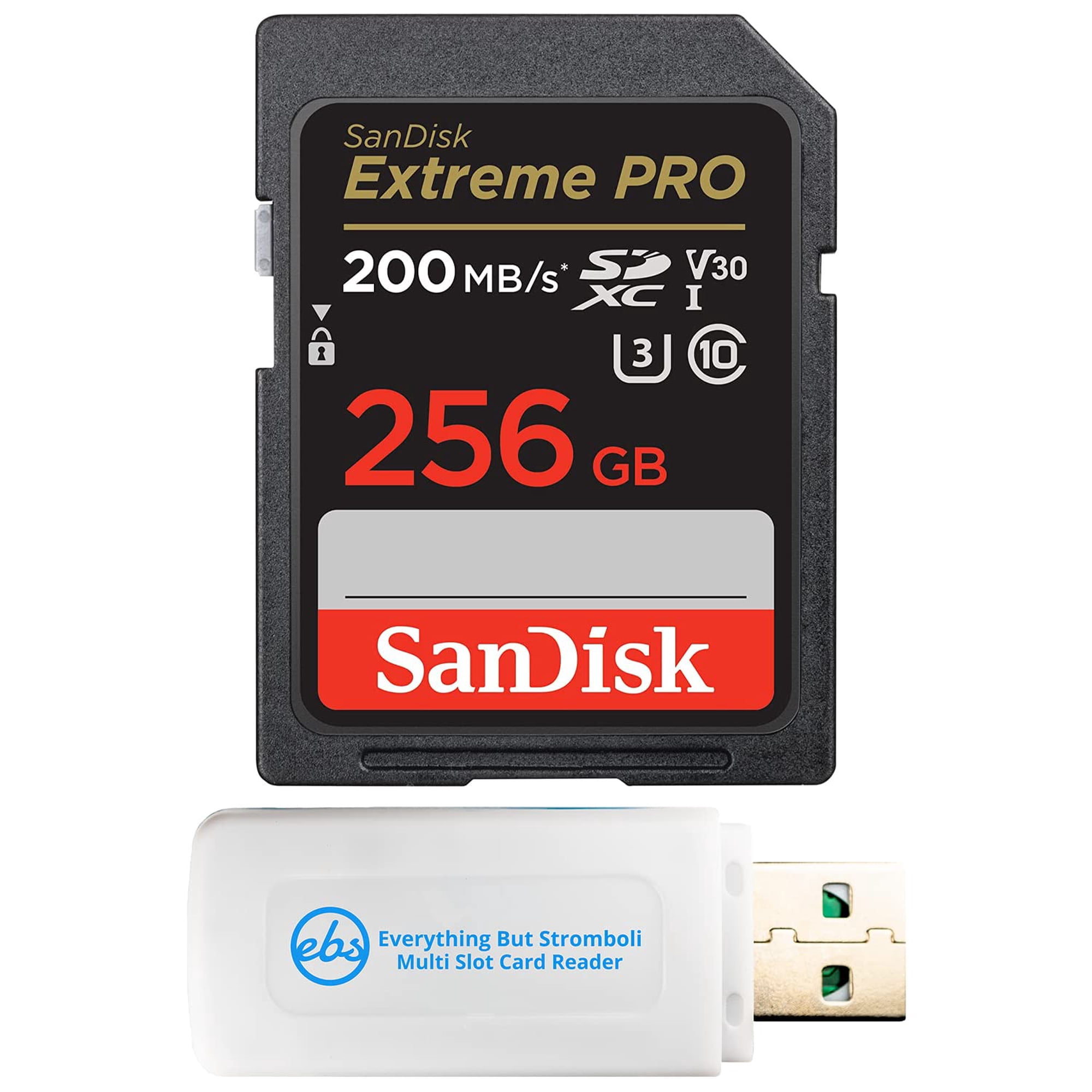 Kit De Tarjeta De Memoria Everything But Stromboli 256 Gb Uhs-i U3