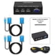 thumbnail image 4 of Conmutador KVM DGODRT 2 PC 3 USB VGA – Selector de Monitor, 4 of 6