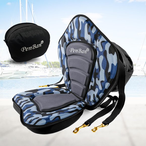 Cojín de asiento para kayak Penban Deluxe con bolsa de almacenamiento