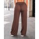 thumbnail image 2 of Pantalón Palazzo Mujer Ancho Holgado Cintura Elástica Cordón, 2 of 5
