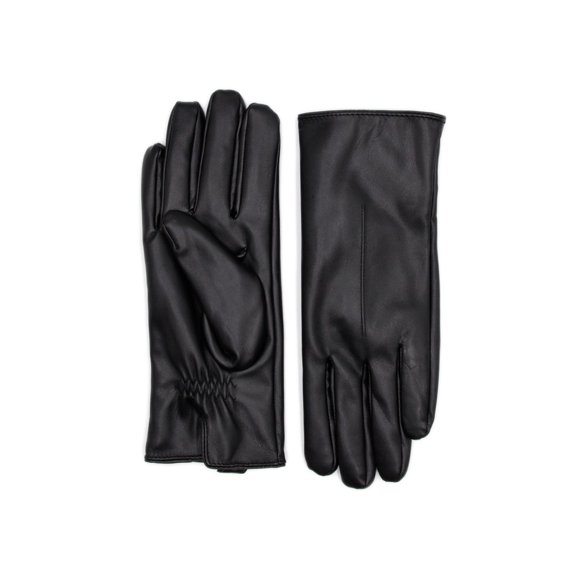 Guantes Mujer De Cuerina Básicos Invierno Elegantes Suaves negro Talla Única