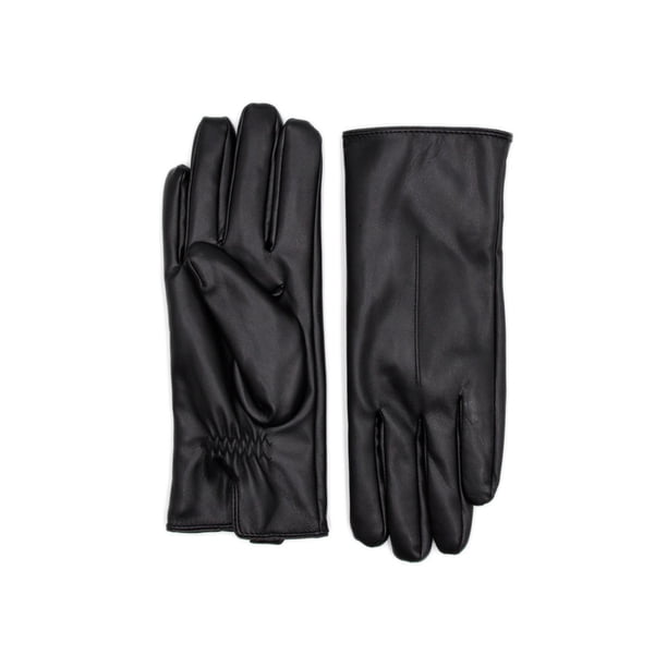 Guantes Mujer De Cuerina Básicos Invierno Elegantes Suaves negro Talla Única
