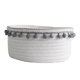 thumbnail image 3 of Preciosa Cesta De Almacenamiento Suave Tejido De Hilo De Algodón Bola De Lana Decoración De Mesa Bola De Felpa Gris, 3 of 5