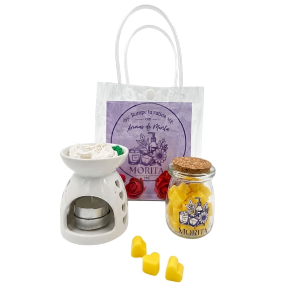 KIT REGALO DIFUSOR + FRASCO WAX MELT (MANGO)