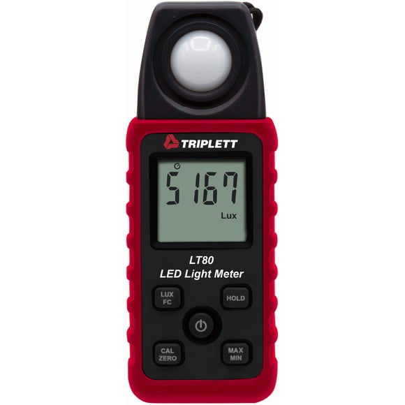 Medidor de iluminancia/luz Triplett LT80 LED de hasta 400.000 Lux