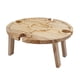 thumbnail image 4 of Mesa De Picnic Baja, Mesa Plegable De Madera Marrón Para Aperitivos, Para Playa, Barbacoa, Pesca, 4 of 5