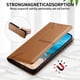 thumbnail image 4 of Funda tipo cartera con bloqueo RFID para Samsung Galaxy S24 Ultra cubierta magnética de cuero con tapa y soporte Marrón, 4 of 6