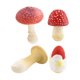 thumbnail image 3 of 4x Decoraciones Modelo De Hongos De Simulación Para Proyectos De Bricolaje De Jardín De Infantes Rojo, 3 of 5