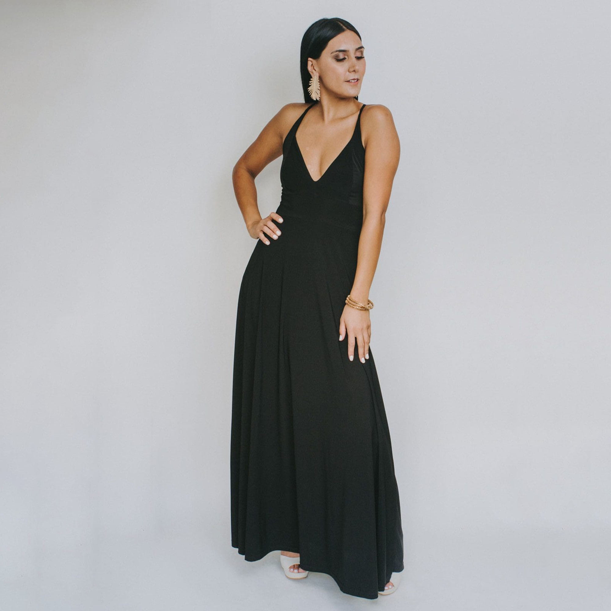 Natalia Seguel - Vestido Negro Talla S Mujer