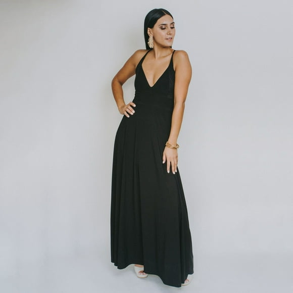 Vestido Negro talla L Mujer