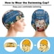 thumbnail image 3 of Los pequeñines Gorro de Natación de Licra, Gorro de Baño de Tela Cómoda, Gorro Elástico Antideslizante para Hombres, Mujeres y Niños, 3 of 6