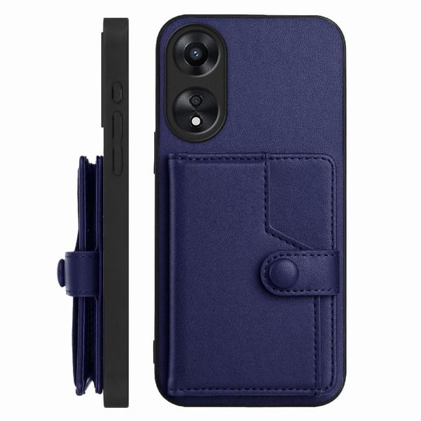 FOXDOCK Funda para OPPO A78 4G con Bloqueo RFID - Diseño Elegante con Cierre de Botón