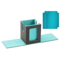 Magideal - Caja Para Baraja De Cartas, Colección De Cartas, Regalo, Exhibición, Juego De Cartas, Resistente, De Poliuretano Magnético. Azul