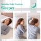 thumbnail image 5 of Paquete de 2 almohadas de cama con plumas de ganso blancas de tres gansos, tamaño king, suaves, de 600 hilos, 100% algodón, de firmeza media, con relleno envolvente de soporte suave, blanco liso, 5 of 6
