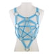 thumbnail image 1 of PU Leather Body Harness Fetish Punk Goth Metal Rivet Belt Strap Pentagram Bra, 1 of 3