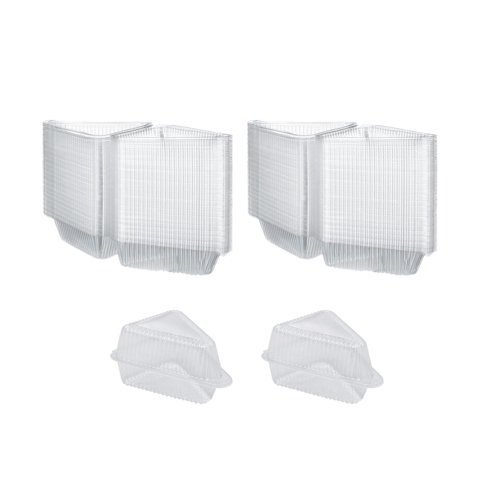 Bothyi - Recipientes Para Rebanadas De Pastel Con Tapa Contenedor De Pastel Con Tapa Con Bisagras Para Pastel 200 Piezas