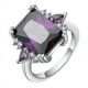 thumbnail image 3 of 12ct Elegant Amethyst Wedding Ring with Zircon Decor - Perfect for Wedding Parties and Fashion Accessories for Women, 3 of 5