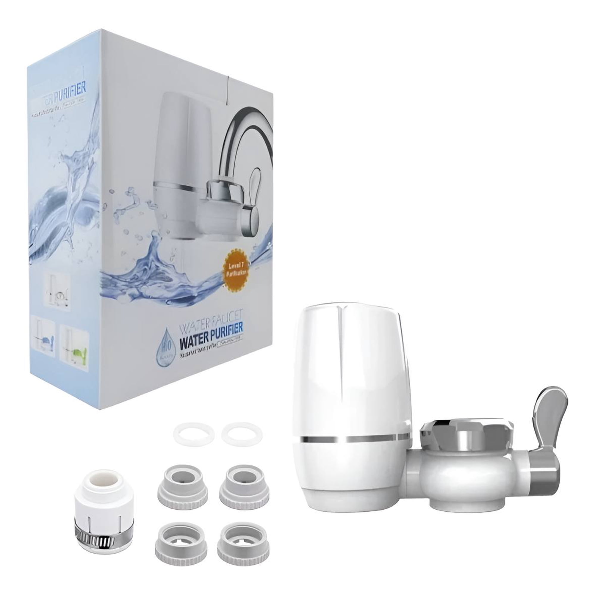 Tecnofonia - Filtro Purificador Agua Carbon Activado 7 Niveles Blanco