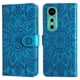 thumbnail image 1 of Funda tipo cartera FOXDOCK para Huawei Nova 12 , diseño girasol en relieve, cuero PU, cierre magnético, soporte y tarjetero, 1 of 5