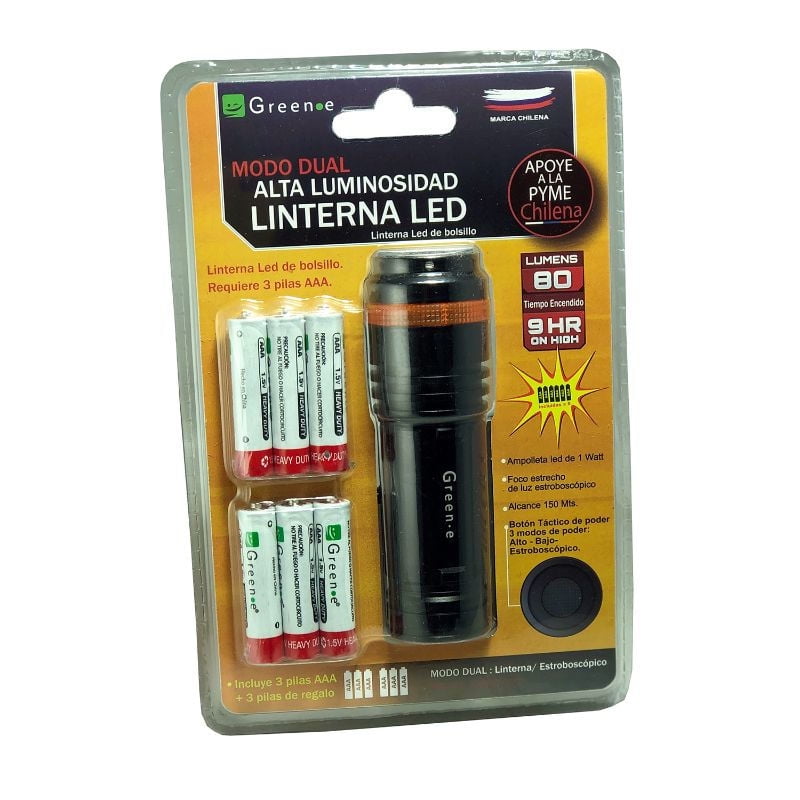 Green-E - Linterna Led De Bolsillo
