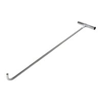 Bothyi - Herramienta De Gancho Para Alcantarilla, Trampolín, Tapa De Alcantarilla Abierta, Gancho Único De Acero Resistente, 68Cm, Romo