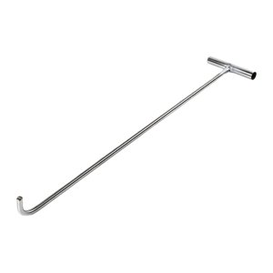 Bothyi - Herramienta De Gancho Para Alcantarilla, Trampolín, Tapa De Alcantarilla Abierta, Gancho Único De Acero Resistente, 68Cm, Romo