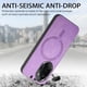 thumbnail image 3 of Magnetic Slim Case for Honor 100 Pro with Camera Guard & Anti-Scratch Back Purple, 3 of 5