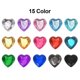 thumbnail image 5 of 60 piezas de pedrería de corazón de acrílico 8mm con respaldo plano, gemas de plástico para manualidades, pintura facial, fabricación de joyas de disfraces, negro, 5 of 7