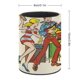 thumbnail image 2 of Los Archies-theme Cylinder Pen Holder Pencil Organizer with Flannel Lining PVC Leather Material Cardboard Base for study work 10*8CM, 2 of 6