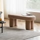 thumbnail image 4 of Poltrona Taburete Estilo Banqueta Sherpa Mocha Creme, 4 of 8