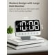 thumbnail image 2 of Reloj despertador digital Odokee Large Bold Number 5 plateado, 2 of 3
