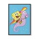 thumbnail image 1 of Cuadro Poster Enmarcado Bob Esponja Decorativo, 1 of 1