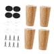 thumbnail image 3 of 4 patas de madera para muebles, repuestos para proyectos de bricolaje, patas de gabinete, de sofá para estantería, mesa de centro, sofá de dos plazas, 10 centímetros, 3 of 5
