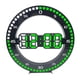 thumbnail image 2 of Reloj De Pared Digital LED Reloj Electrónico Redondo Ministerio Del Interior Verde Cuenta Segundo, 2 of 3