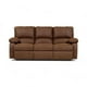 thumbnail image 1 of Sofá Reclinable Rosen Archie 3 Cuerpos Tela Manual Café, 1 of 6