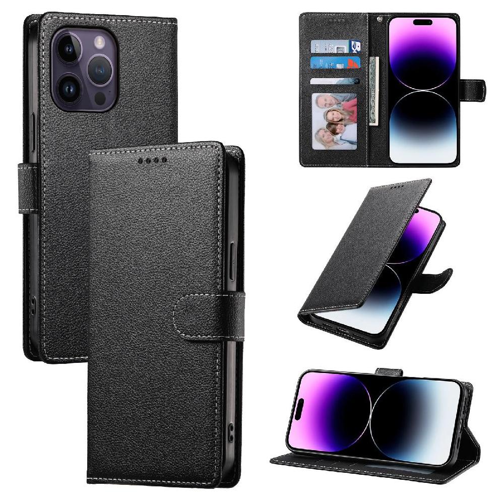 Funda Para Foxdock Iphone 14 Pro Max – Cuero Premium, 3 Ranuras Para Tarjetas, Protección Contra Impactos