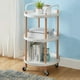 thumbnail image 3 of Carro Organizador De Cocina Con 3 Niveles Y Ruedas Blanco, 3 of 4