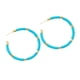 thumbnail image 1 of Pendientes De Aro En Forma De C, Redondos, De Cerámica Blanda, Bohemios, Para Niñas Y Adolescentes, Color Azul, 1 of 5